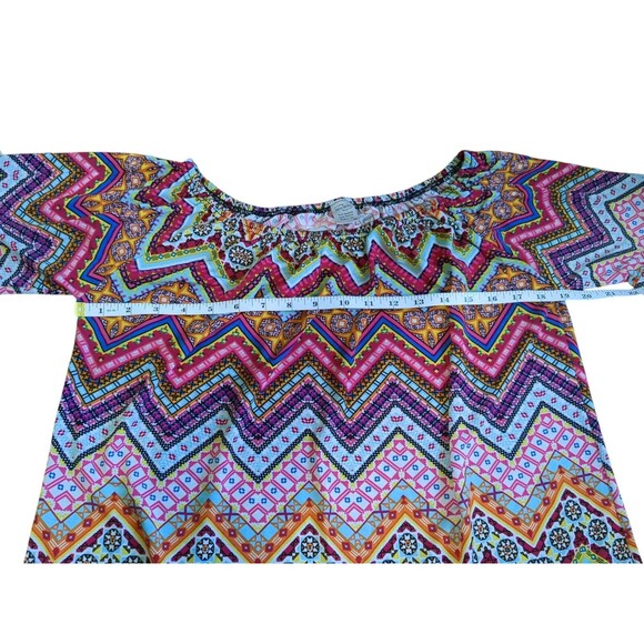 Win Win Red,Blue,Pink,Orange Women's 1/2 sleeve tunic - LG-XL - Picture 4 of 7